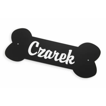 Hundehütten-Schild mit beliebigem Namen - Abmessungen: 250x100mm - Gravierlaminat - TAB051