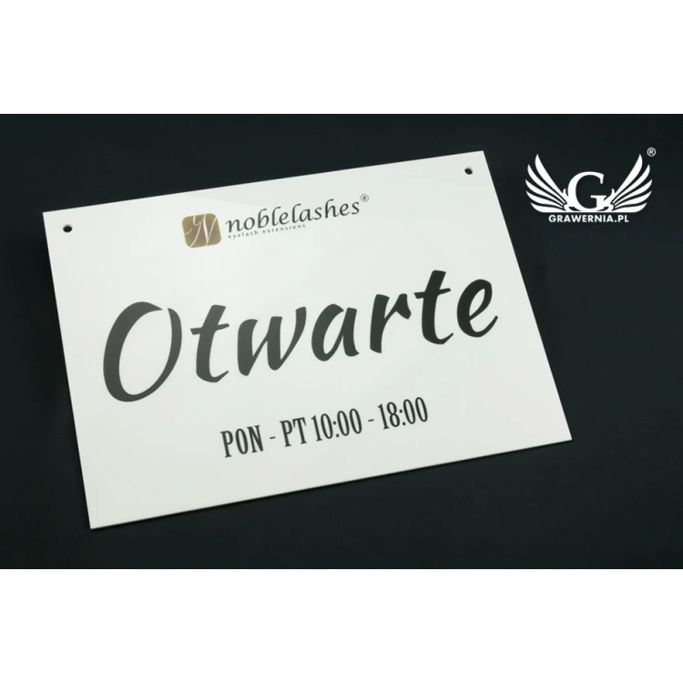 Türschild offen/geschlossen - Abmessungen: 317x224mm - farbiger UV-Druck - TAB059