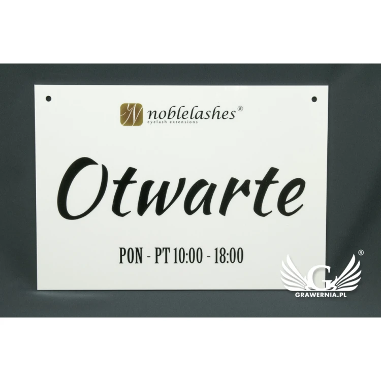 Türschild offen/geschlossen - Abmessungen: 317x224mm - farbiger UV-Druck - TAB059