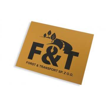 Türschild - Abmessungen 200x150mm - mattes goldfarbenes Gravierlaminat