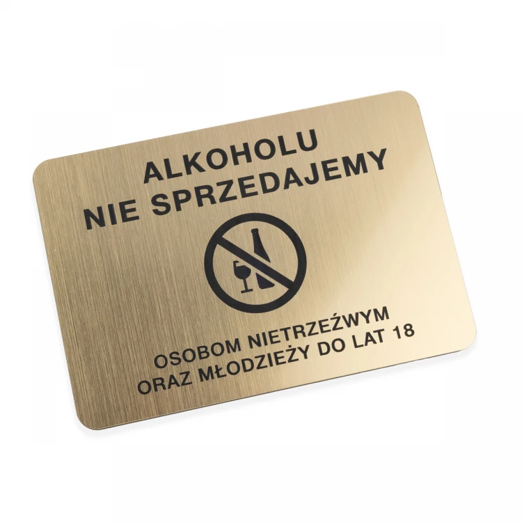 Warnschild - Kein Alkoholverkauf - Größe 160x110mm - TAB486