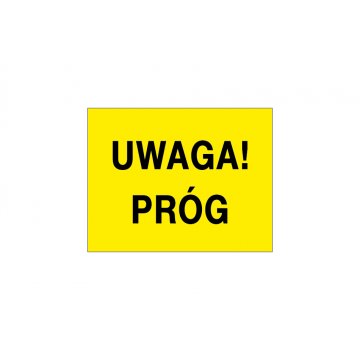 Warnschild Achtung Stufe - Größe 90x70mm - PVC - farbiger UV-Druck - TAB150