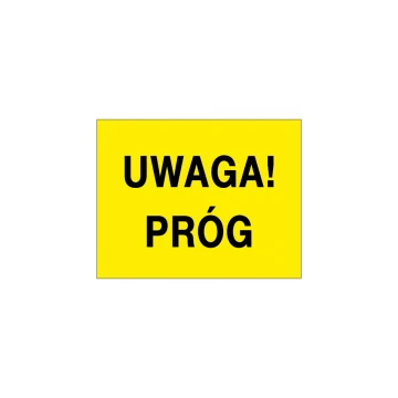 Warnschild Achtung Stufe - Größe 90x70mm - PVC - farbiger UV-Druck - TAB150