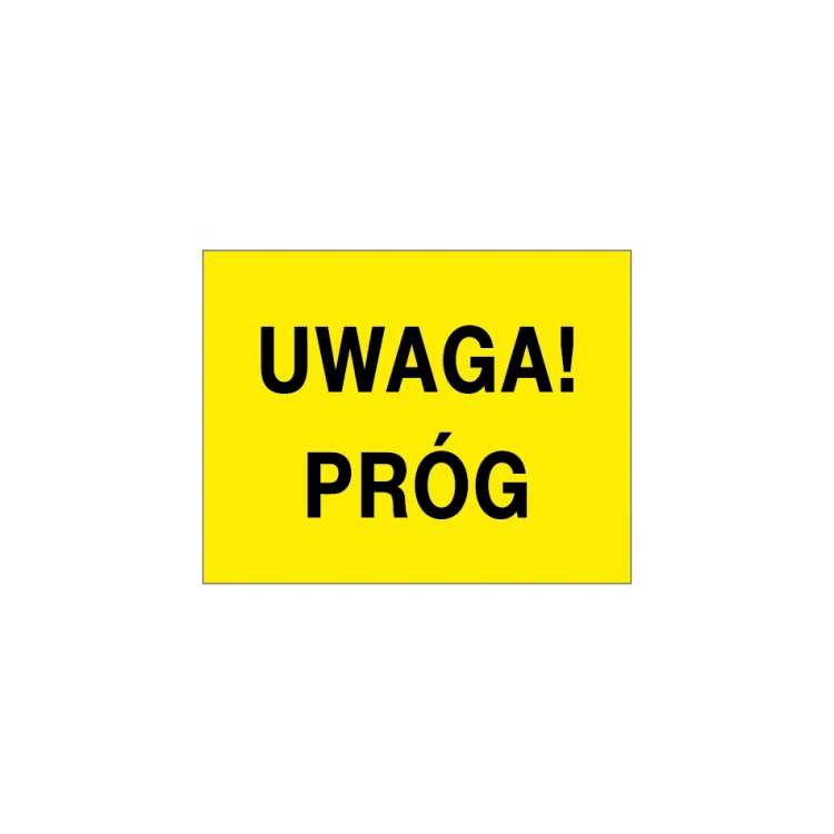Warnschild Achtung Stufe - Größe 90x70mm - PVC - farbiger UV-Druck - TAB150
