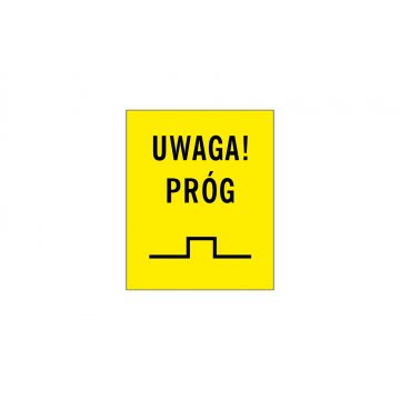 Warnschild Achtung Stufe - Größe 90x110mm - PVC - farbiger UV-Druck - TAB151
