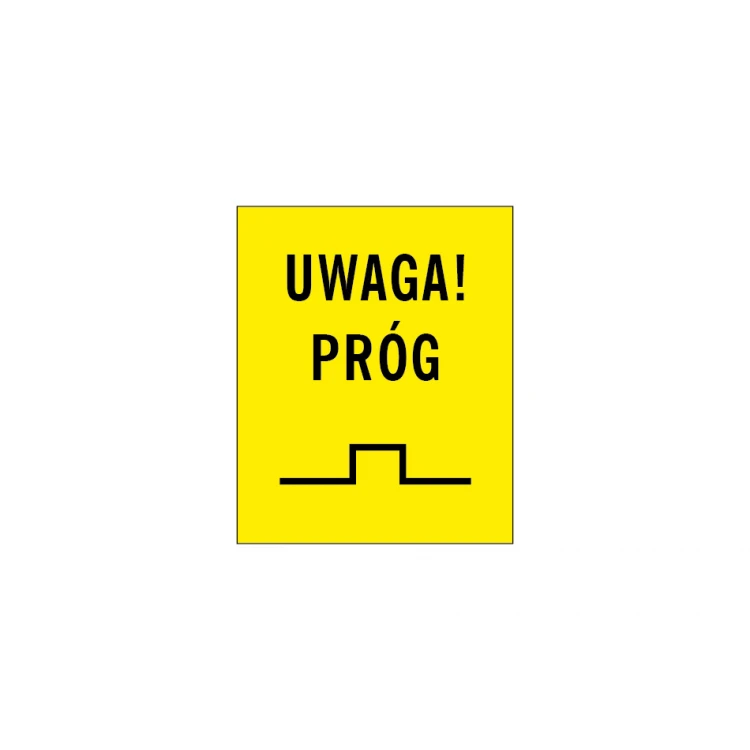 Warnschild Achtung Stufe - Größe 90x110mm - PVC - farbiger UV-Druck - TAB151