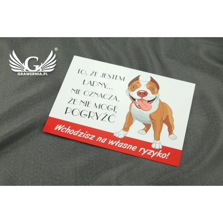 Warnschild - Böser Hund - PVC-Material - Abm. 210x150mm - TZP004