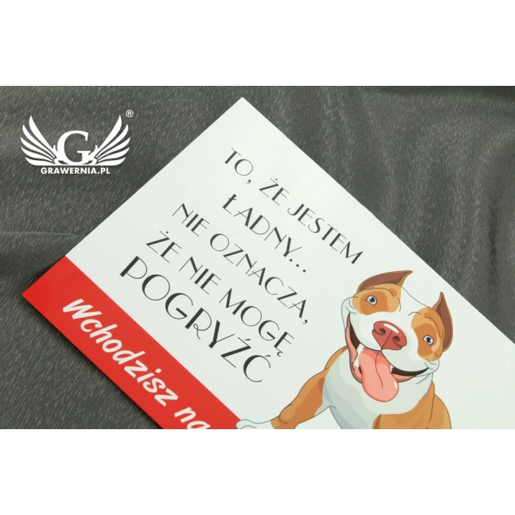 Warnschild - Böser Hund - PVC-Material - Abm. 210x150mm - TZP004