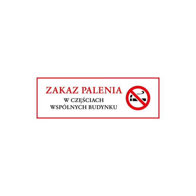 Rauchen verboten - Warnschild Größe 210x70mm - PVC - farbiger UV-Druck - TAB162
