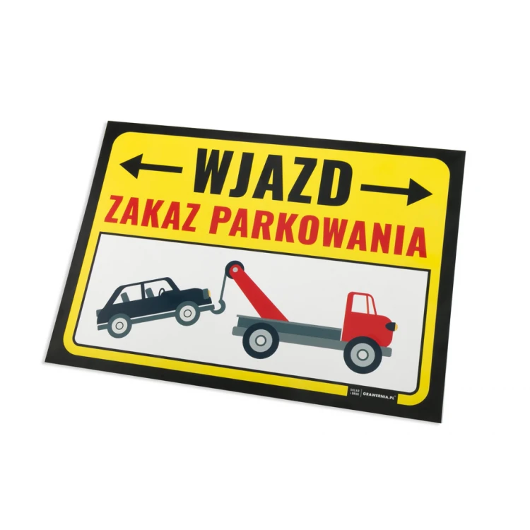 Warnschild Parkverbot PVC 3mm - Abm. 420x297mm (A3) - UV-Druck - TOZ002
