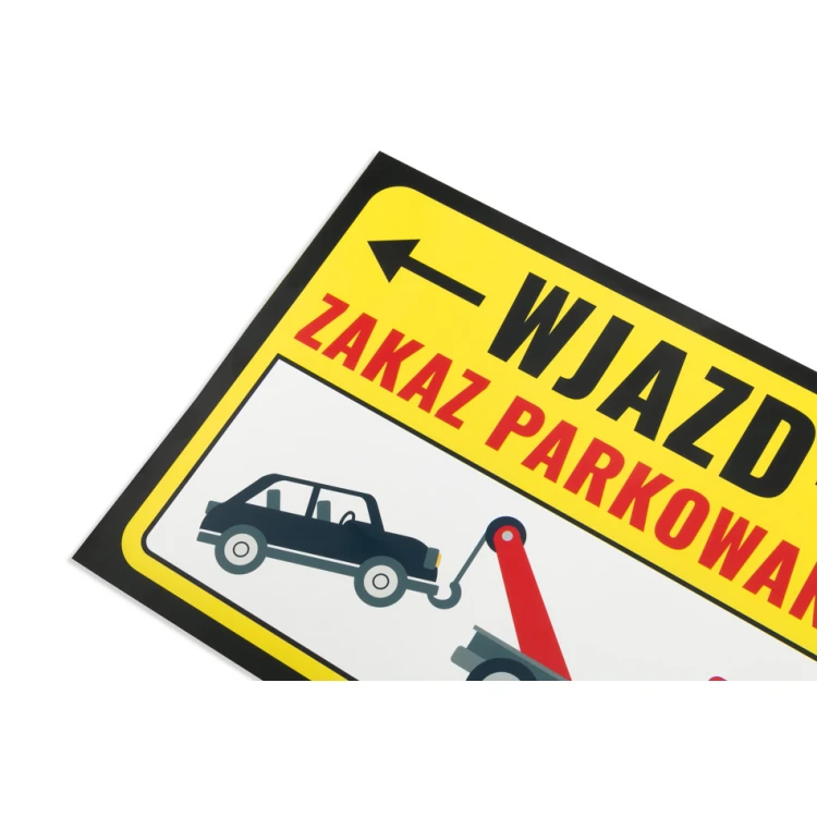 Warnschild Parkverbot PVC 3mm - Abm. 420x297mm (A3) - UV-Druck - TOZ002