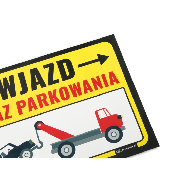Warnschild Parkverbot PVC 3mm - Abm. 420x297mm (A3) - UV-Druck - TOZ002