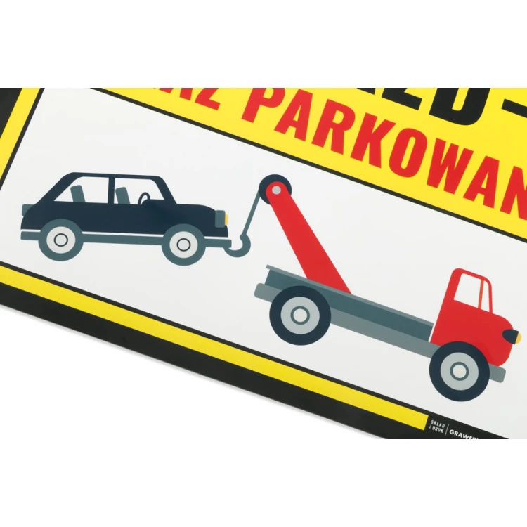 Warnschild Parkverbot PVC 3mm - Abm. 420x297mm (A3) - UV-Druck - TOZ002