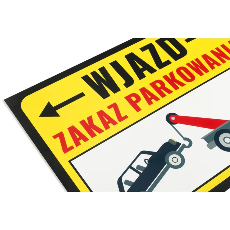 Warnschild Parkverbot PVC 3mm - Abm. 420x297mm (A3) - UV-Druck - TOZ002