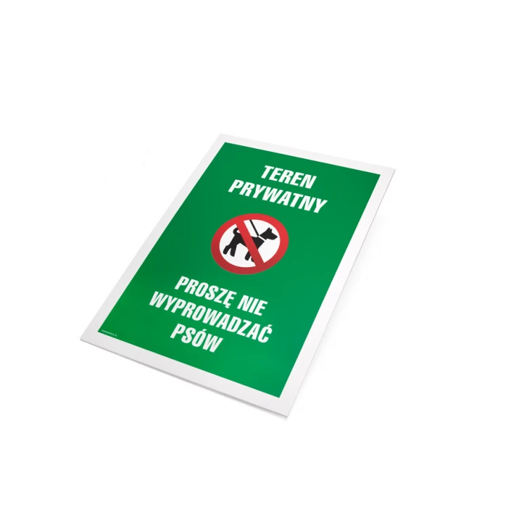 Warnschild Verbot Hunde auszuführen - Größe 250x350mm - PVC - farbiger UV-Druck - TAB152