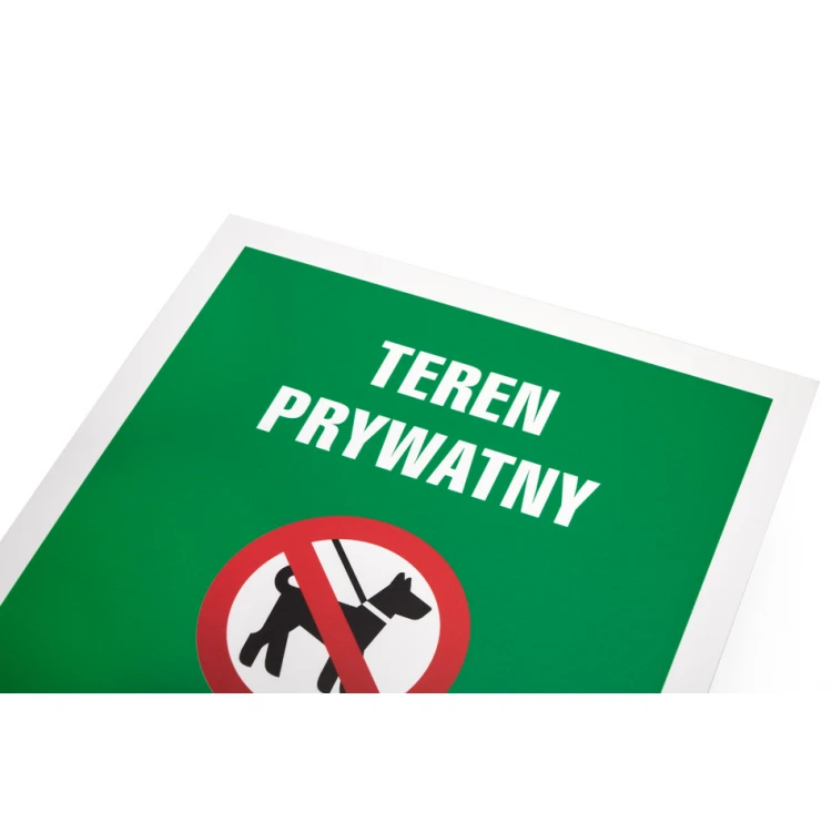 Warnschild Verbot Hunde auszuführen - Größe 250x350mm - PVC - farbiger UV-Druck - TAB152