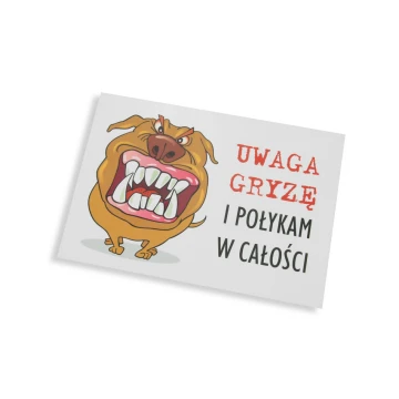 Warnschild - Böser Hund - PVC-Material - Abmessungen 210x150mm - TZP002