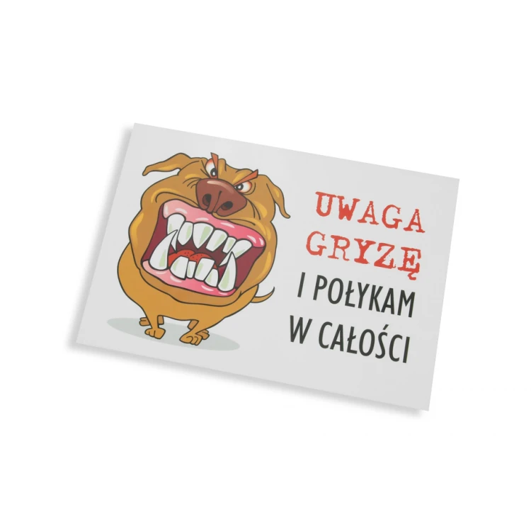 Warnschild - Böser Hund - PVC-Material - Abmessungen 210x150mm - TZP002