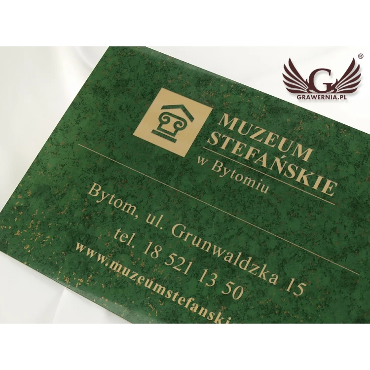 Dekorative Plakette - grüner Marmor - Abm. 297x210mm (Format A4)