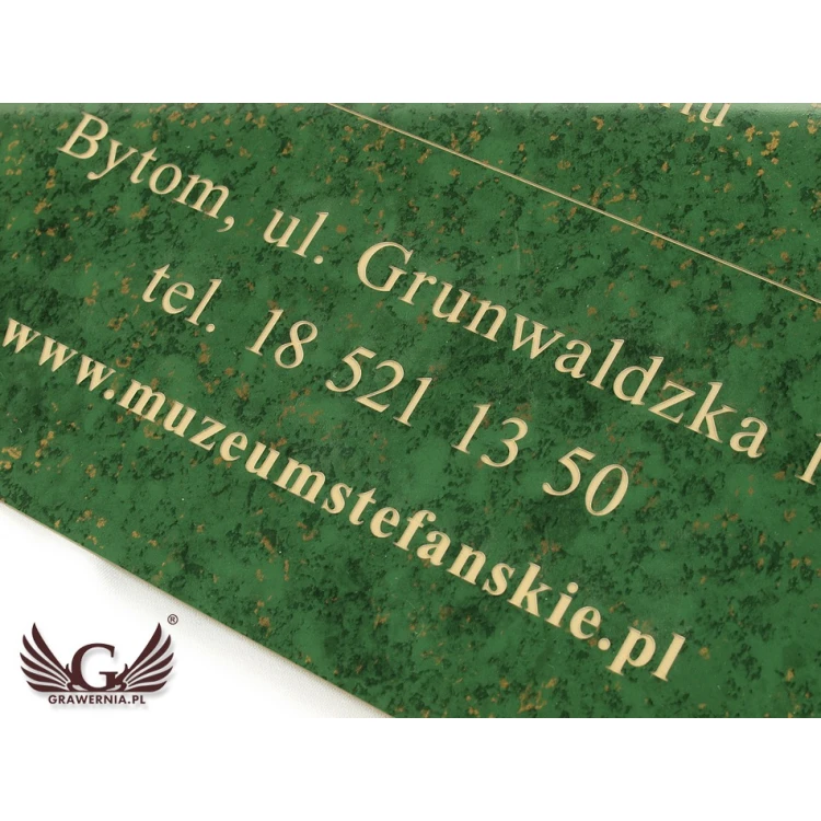 Dekorative Plakette - grüner Marmor - Abm. 297x210mm (Format A4)