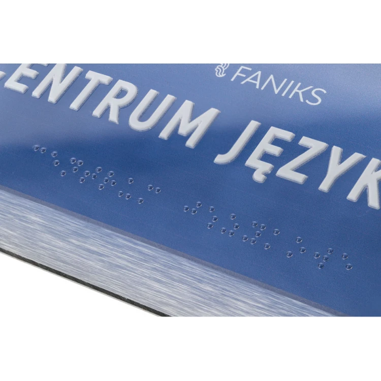 Türschild aus Dibond und Plexiglas mit Braille-Alphabet - Größe 230x110mm - SPD043