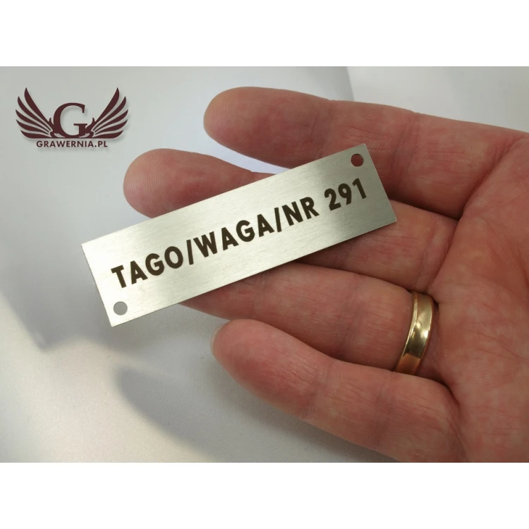 Stahlplatte für Produkte - Abm. 70x20x1mm