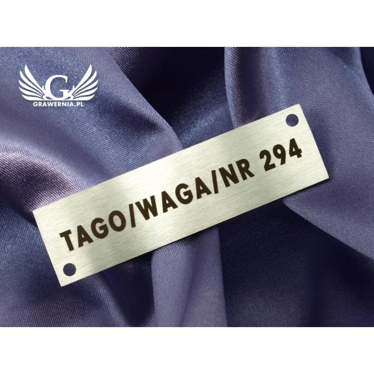 Stahlplatte für Produkte - Abm. 70x20x1mm