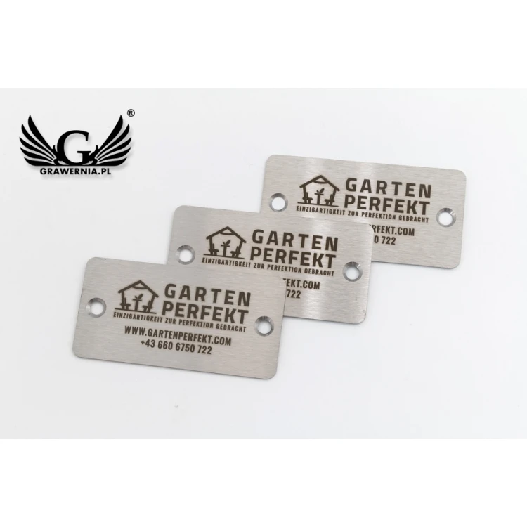 STEELPLATTE für Produkte - Abm. 60x30x1mm - TAB077