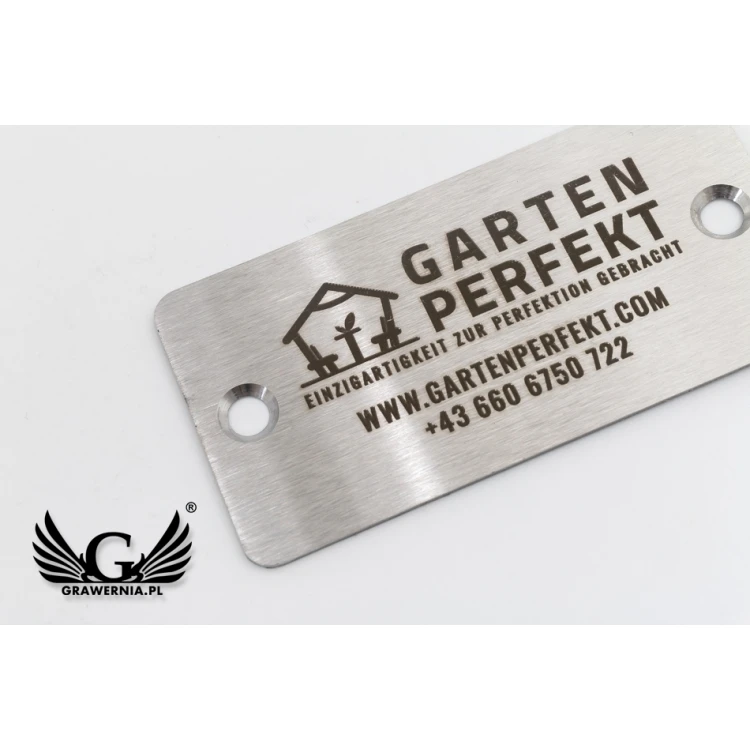 STEELPLATTE für Produkte - Abm. 60x30x1mm - TAB077