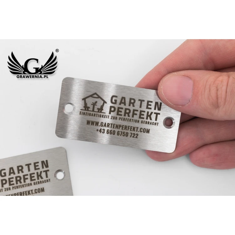 STEELPLATTE für Produkte - Abm. 60x30x1mm - TAB077