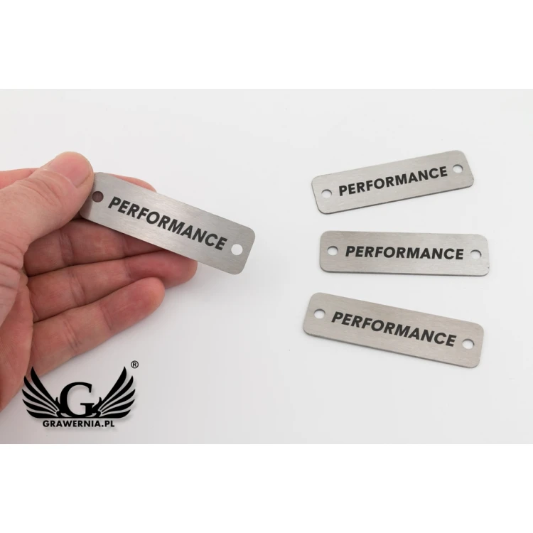 Metallschild für Produkte - Abm. 70x20x1mm - TAB084