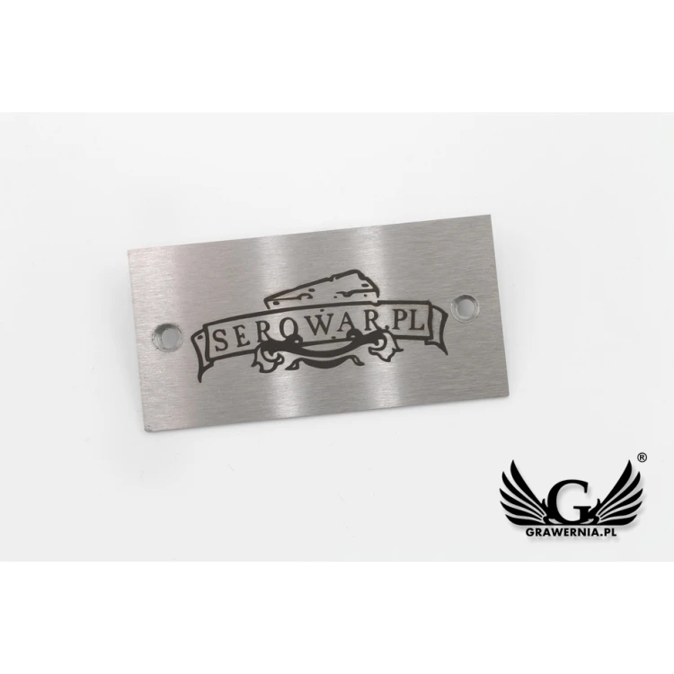 Stahlschild für Produkte - Abm. 60x30x1mm - TAB088