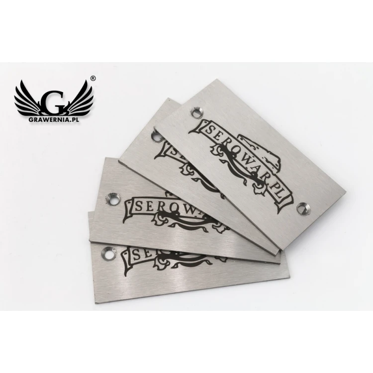 Stahlschild für Produkte - Abm. 60x30x1mm - TAB088