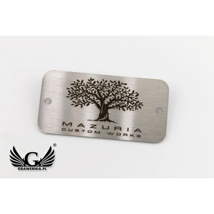 STEELPLATTE für Produkte - Abm. 60x30x1mm - TAB096