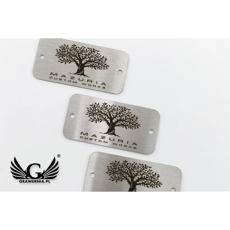 STEELPLATTE für Produkte - Abm. 60x30x1mm - TAB096