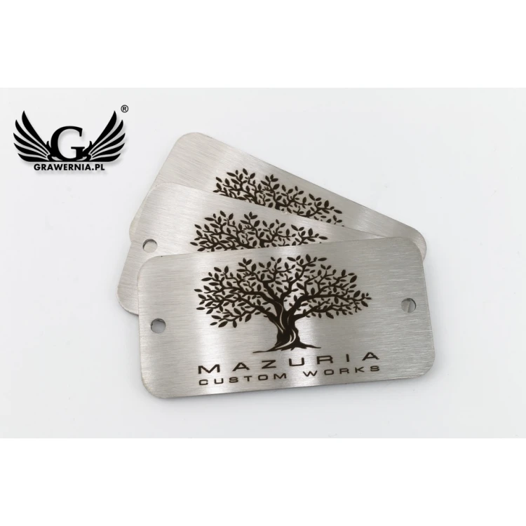 STEELPLATTE für Produkte - Abm. 60x30x1mm - TAB096