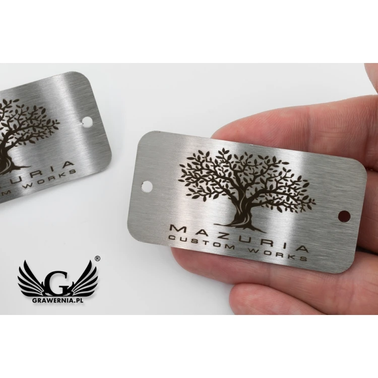 STEELPLATTE für Produkte - Abm. 60x30x1mm - TAB096