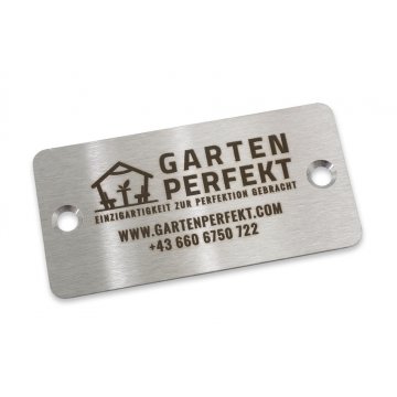 STEELPLATTE für Produkte - Abm. 60x30x1mm - TAB077