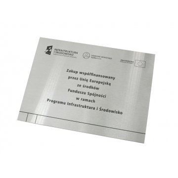 Stahlplatte für Produkte - Abm. 200x150x2mm