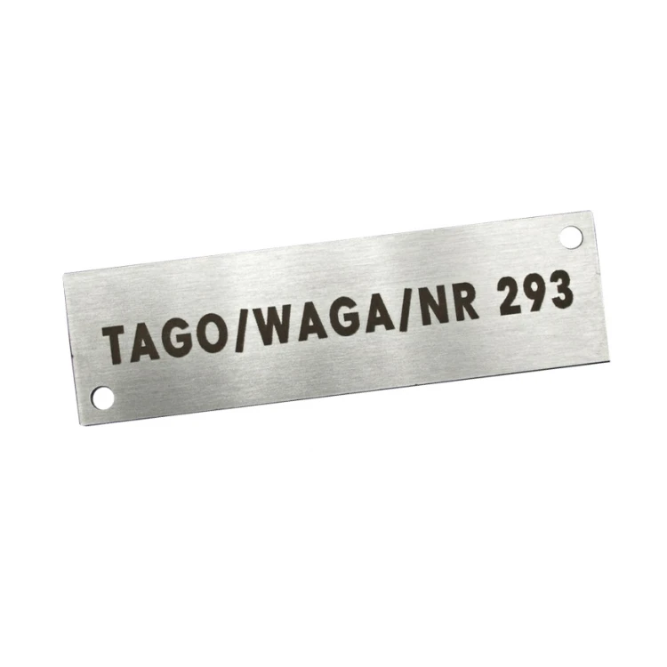 Stahlplatte für Produkte - Abm. 70x20x1mm