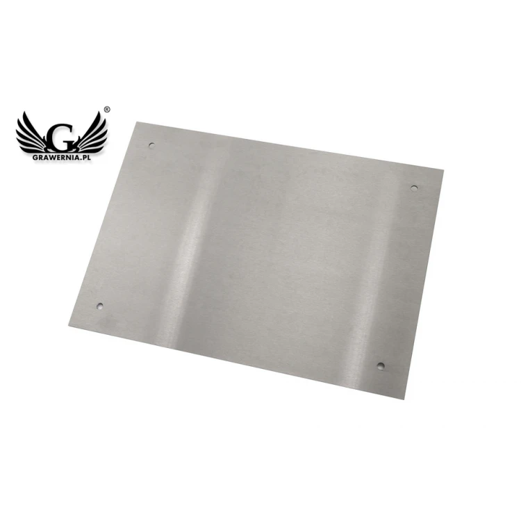 Stahlplatte mit individueller Gravur - Abmessungen 297x210x2mm - TAB105