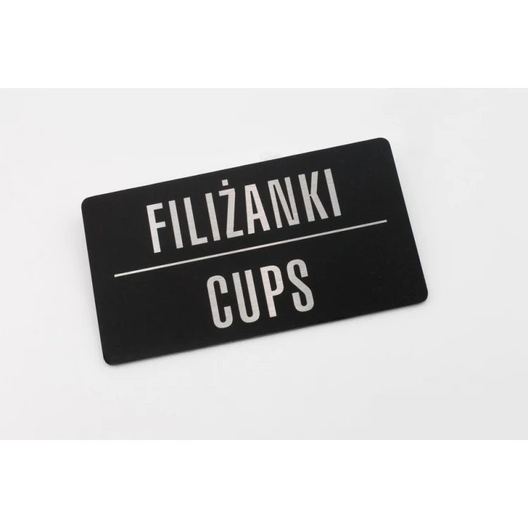 Stahlplatte mit beliebigem UV-Druck - 90x50mm - TAB116