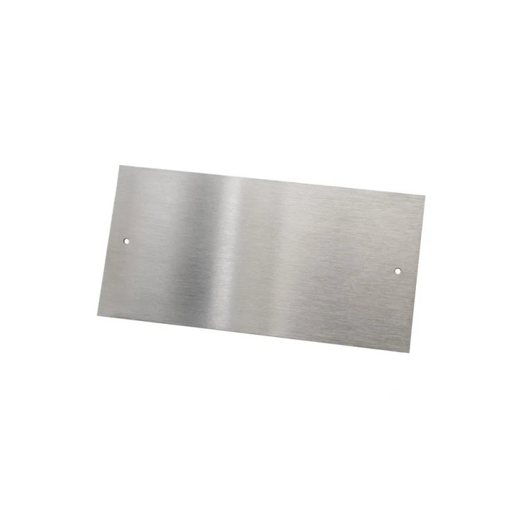 Stahlplatte mit individueller Gravur - Abmessungen 100x50x1mm - TS040