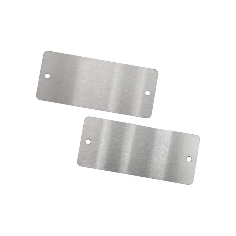 Stahlplatte mit individueller Gravur - Abmessungen 70x30x1mm - TS023