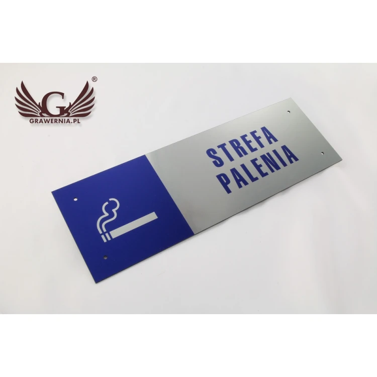 Schild - Raucherbereich - Größe 300x100mm - farbiger UV-Druck