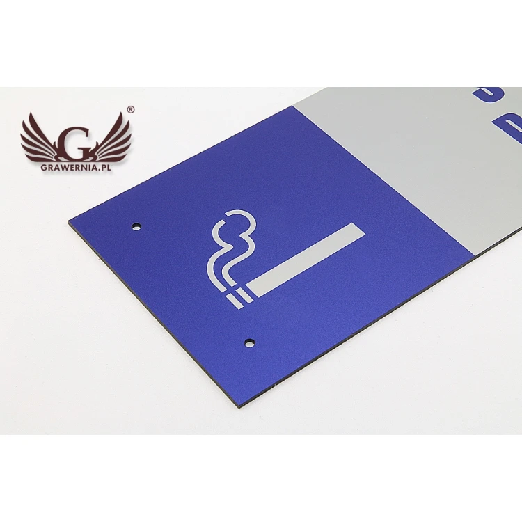 Schild - Raucherbereich - Größe 300x100mm - farbiger UV-Druck