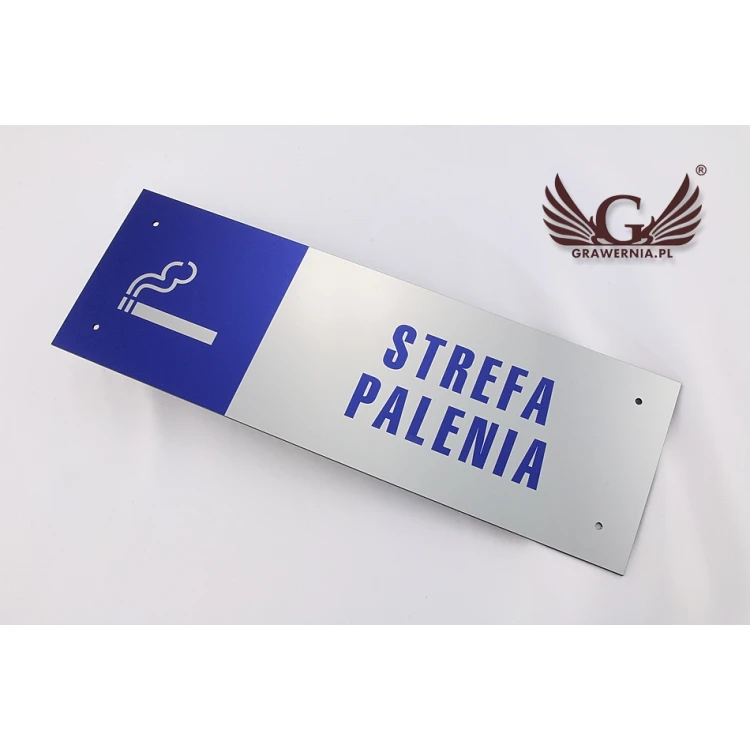 Schild - Raucherbereich - Größe 300x100mm - farbiger UV-Druck
