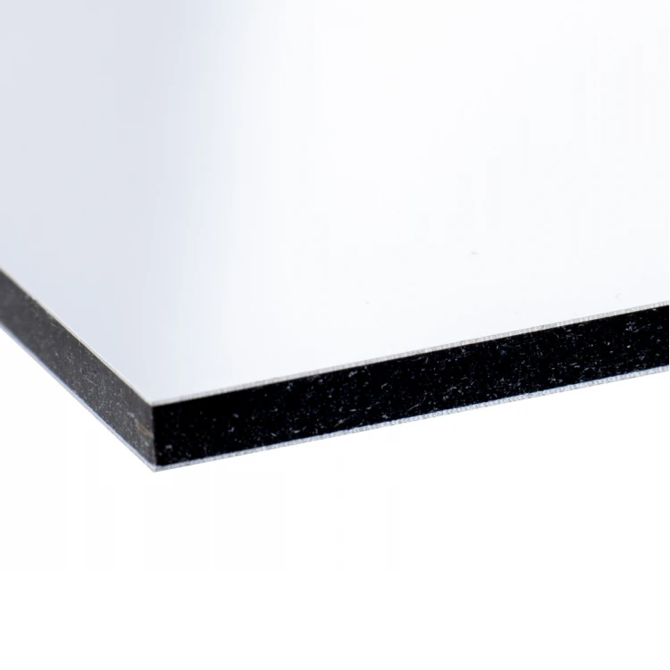 Platte aus weißem Dibond mit Braille-Schrift - Abm. 297x210mm (A4) - TAB474