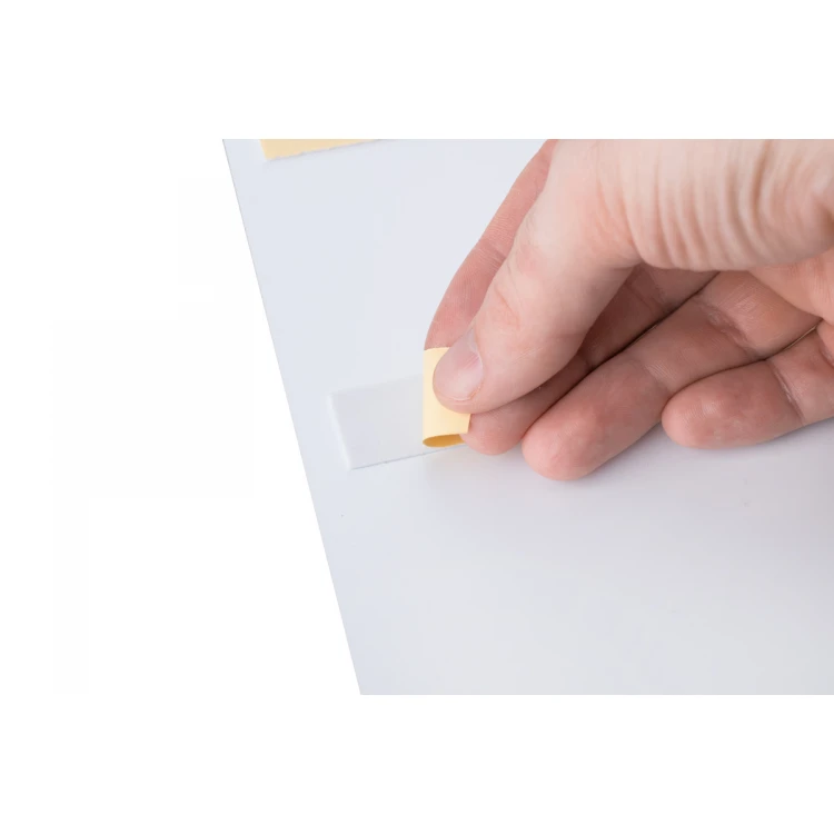 Platte aus weißem Dibond mit Braille-Schrift - Abm. 297x210mm (A4) - TAB474