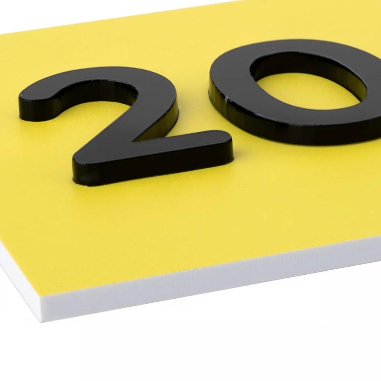 Tafel mit Braille-Schrift - Abm. 260x80mm - Hartes PVC - SUNNY - TAB512